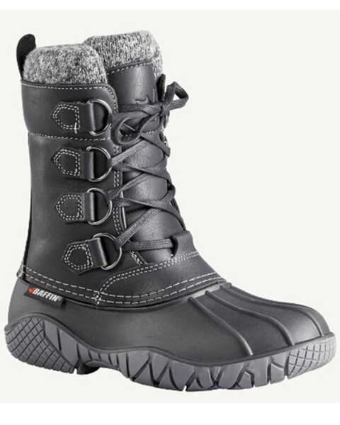 Image #1 - Baffin Women's Yellowknife Cuff Boots - Round Toe, Black, hi-res