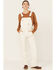 Image #1 - Carhartt Women's Rugged Flex® Loose Fit Canvas Bib Overalls , Natural, hi-res