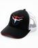 Image #1 - Cody James Men's Americana Steer Head Ball Cap, Black, hi-res