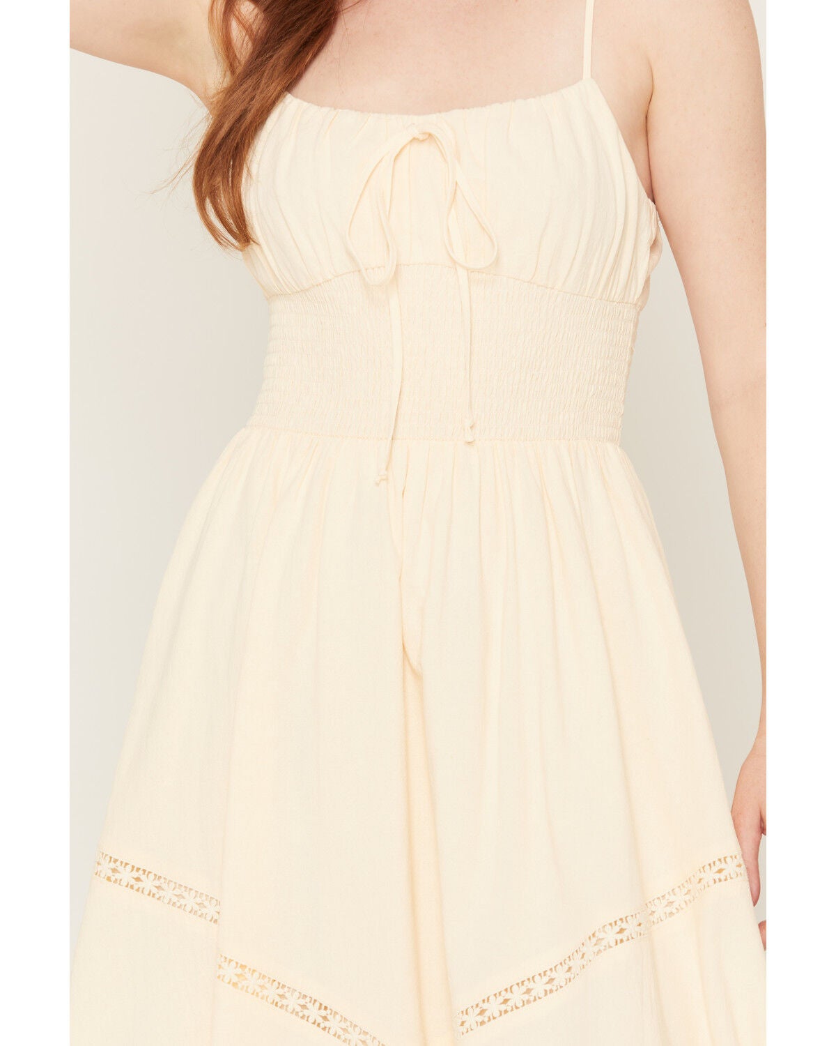 Image #3 - Originality Women's Emma Sleeveless Ruffle Midi Dress, Cream, hi-res