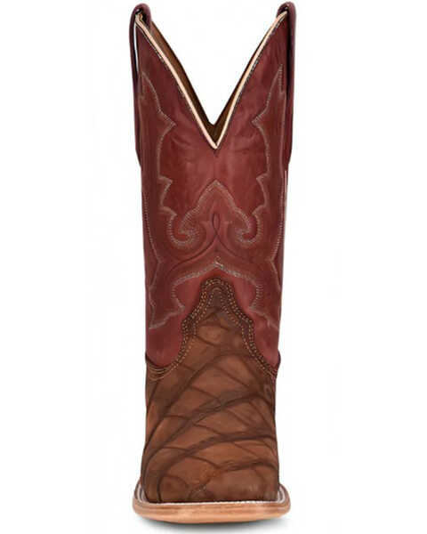 Image #4 - Corral Men's Exotic Alligator Embroidered Western Boots - Broad Square Toe, Red, hi-res