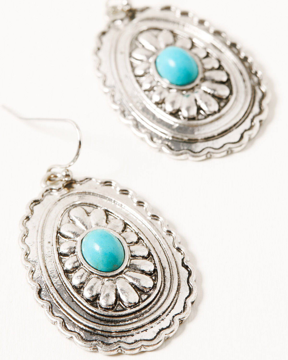 Image #3 - Shyanne Women's Turquoise Beaded Oval Concho Jewelry Set - 2 Piece, Silver, hi-res