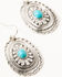 Image #3 - Shyanne Women's Turquoise Beaded Oval Concho Jewelry Set - 2 Piece, Silver, hi-res