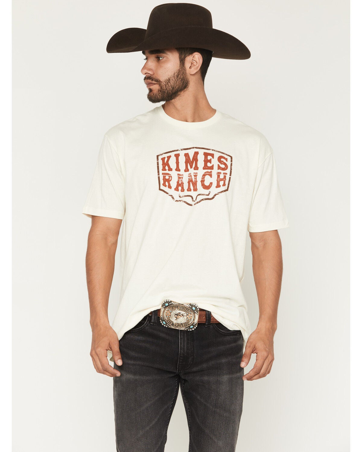 Kimes Ranch Men's Woodblock Short Sleeve Graphic T-Shirt, Natural, hi-res