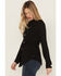 Image #2 - Wrangler Retro Women's Concho Long Sleeve Button-Down Western Shirt, Black, hi-res