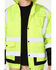 Image #3 - Hawx Men's High-Visibility Bomber Work Jacket - Big, Yellow, hi-res