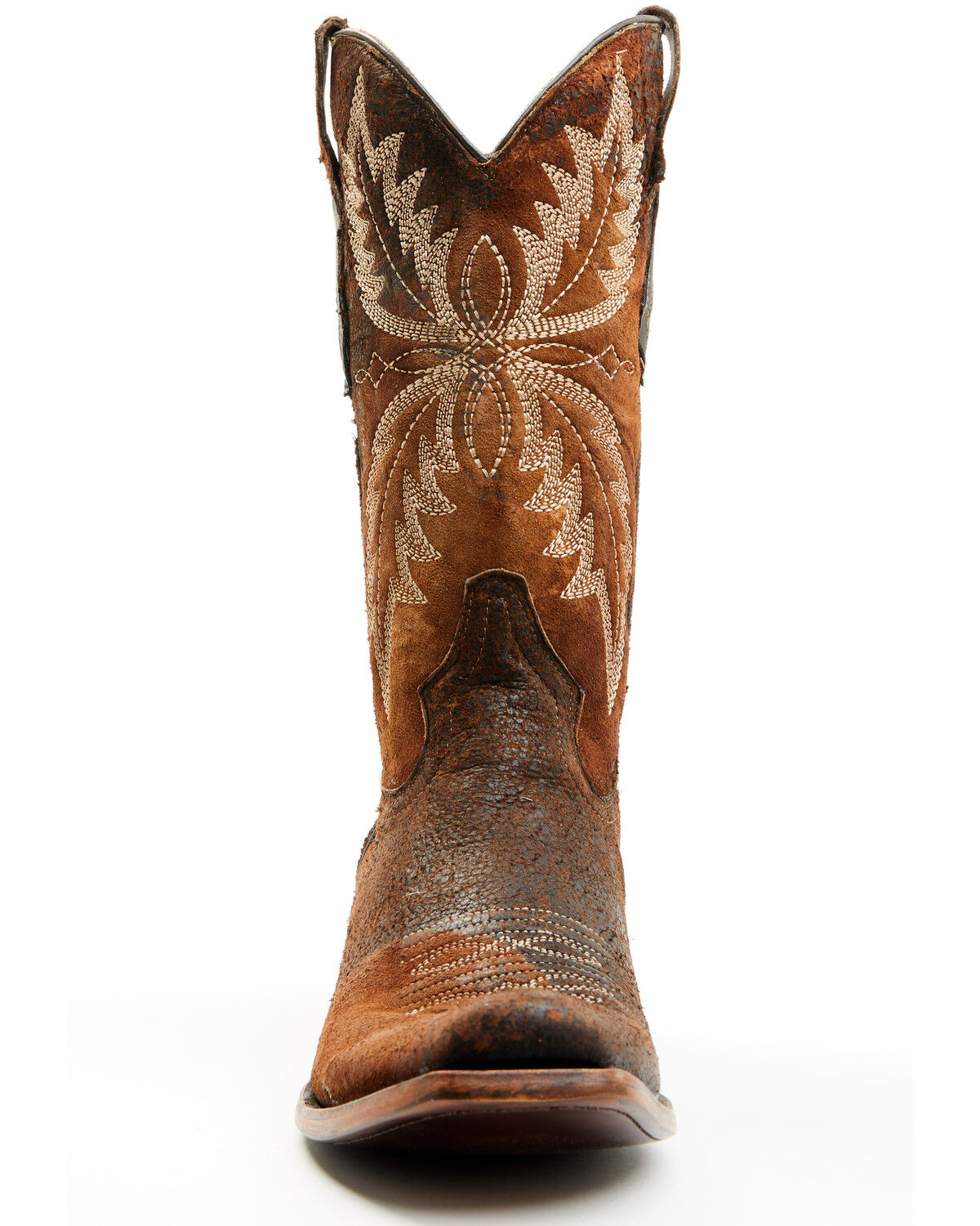 Image #4 - Corral Men's Embroidered Western Boots - Square Toe, Chocolate, hi-res