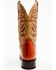 Image #5 - Dan Post Women's Peanut Exotic Eel Western Boot - Broad Square Toe, Brown, hi-res