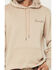 Image #3 - Wrangler Men's Logo Graphic Hooded Sweatshirt, Tan, hi-res