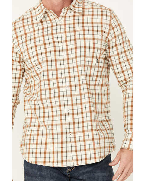 Image #3 - Brothers and Sons Men's Archer Plaid Print Long Sleeve Button Down Shirt, Light Grey, hi-res