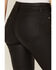 Image #4 - Daze Women's Mid Rise Coated Flare Stretch Pants, Black, hi-res