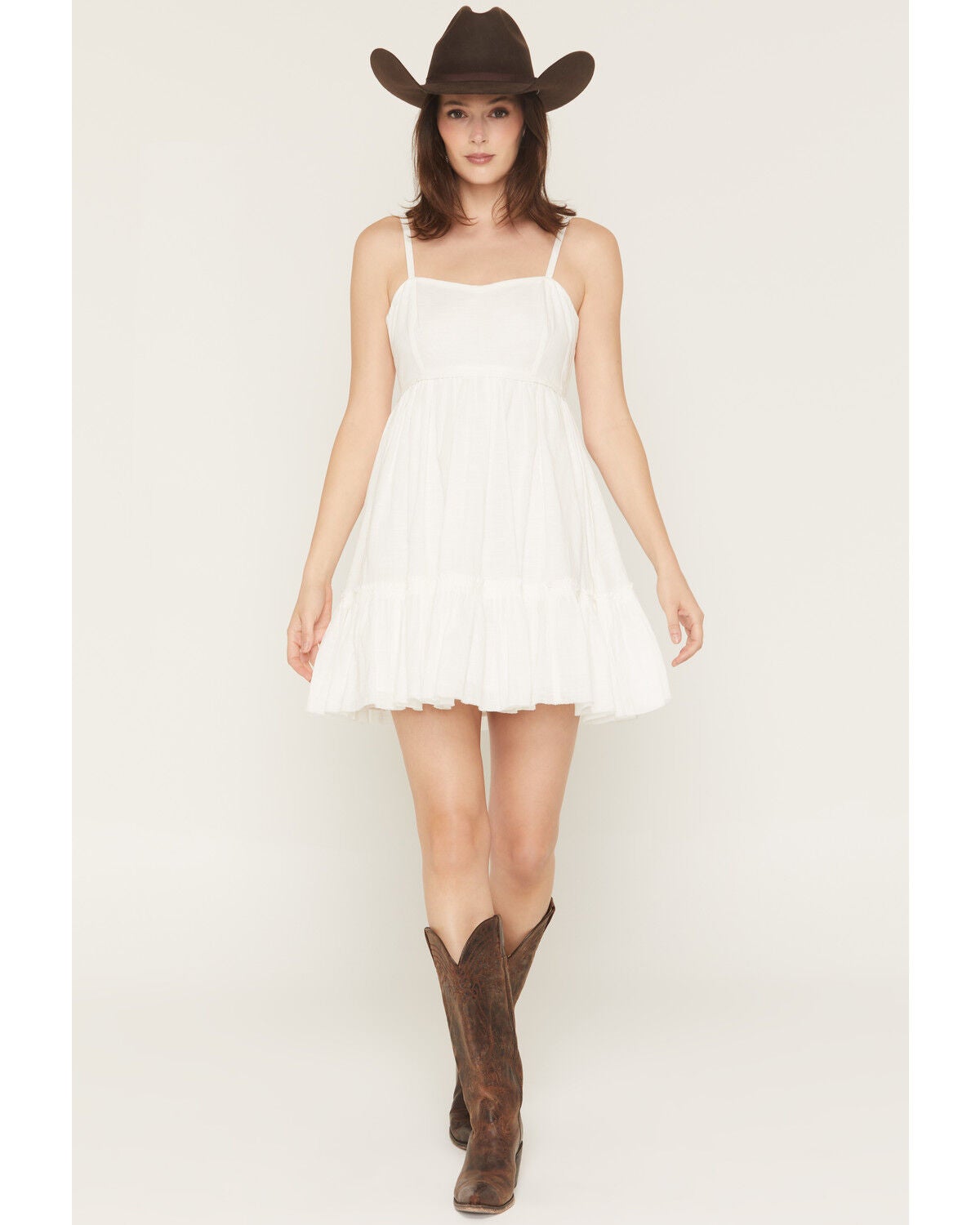 Shyanne Women's Tiered Tie-Back Mini Dress