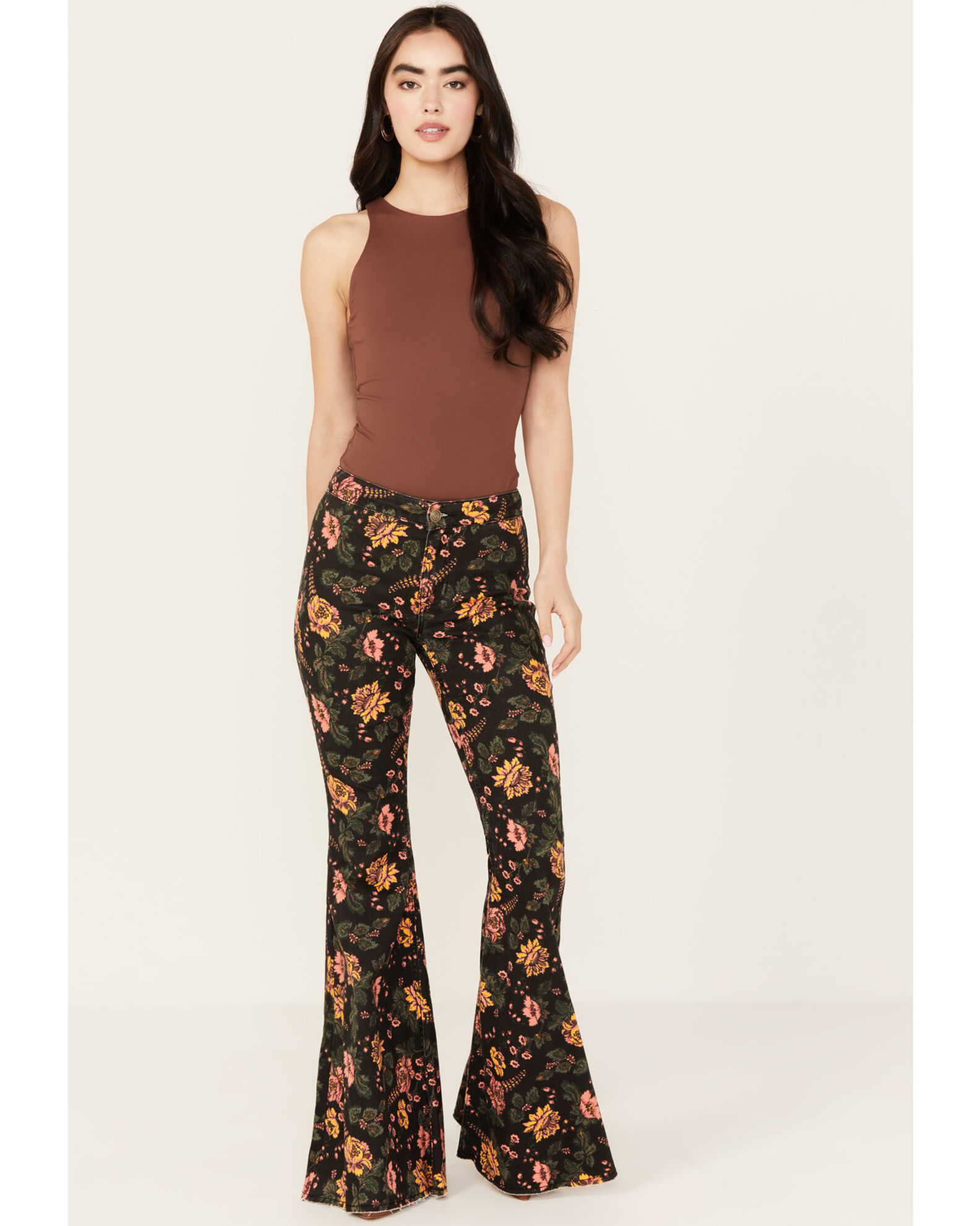 Floral bell bottoms on sale