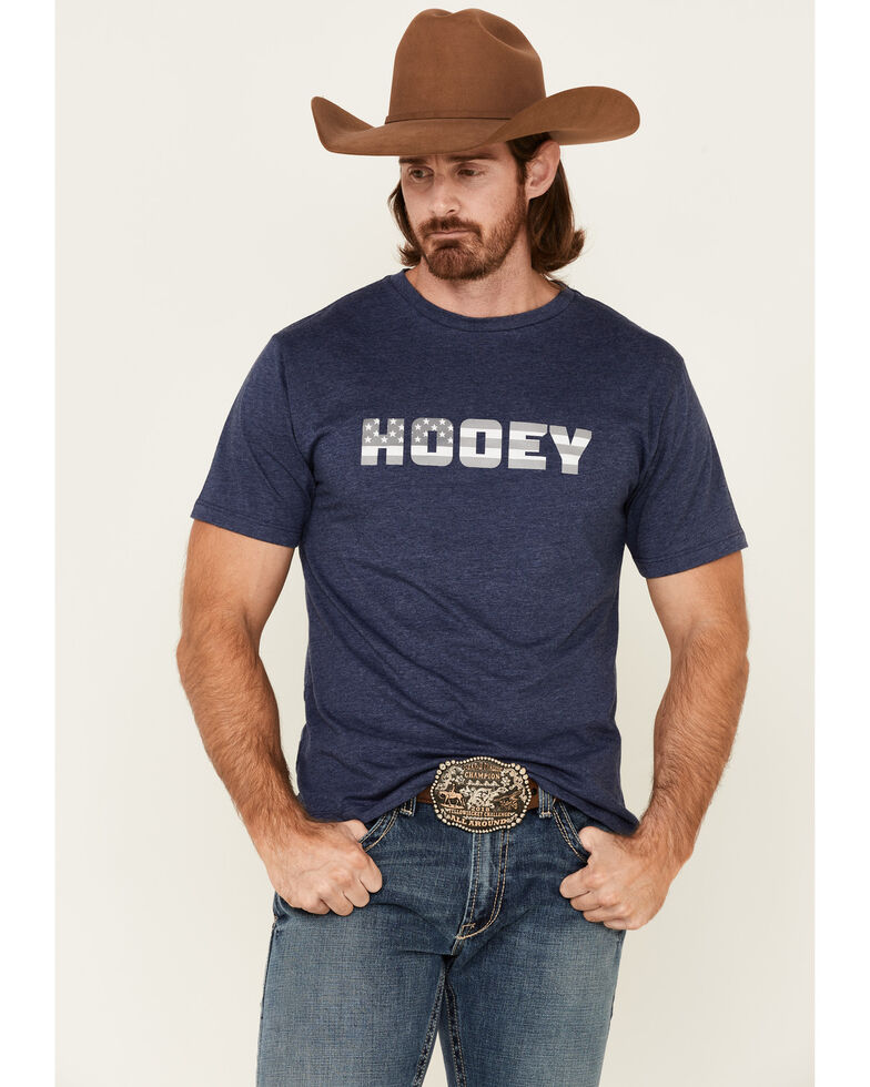 HOOey Men's Navy Patriot Logo Short Sleeve T-Shirt , Navy, hi-res