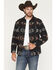Image #1 - Pendleton Men's Bay City Multicolored Print Sherpa Lined Snap Jacket, Navy, hi-res