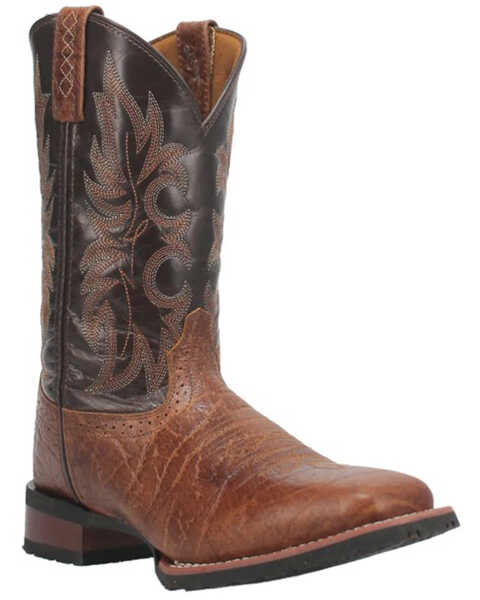 Image #1 - Laredo Men's Broken Bow Western Performance Boots - Broad Square Toe, Rust Copper, hi-res
