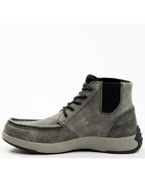 Image #3 - Cody James Men's Trusted Glacier Lace-Up Casual Chelsea Boots - Moc Toe , Grey, hi-res