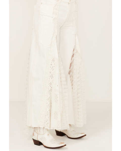Image #2 - Free People Women's Great Escape High Rise Wide Leg Jeans , White, hi-res