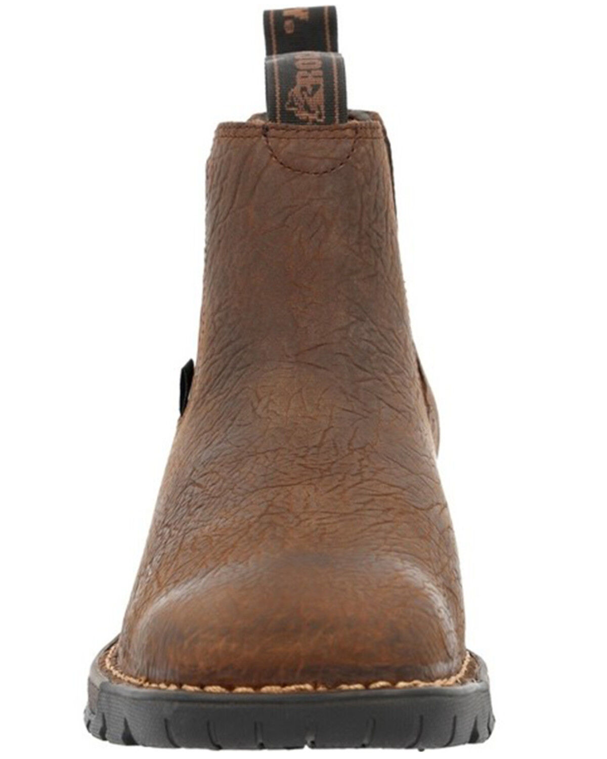 Image #4 - Rocky Men's Legacy 32 Twin Gore Western Work Chelsea Boots - Square Toe, Dark Brown, hi-res