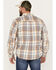 Image #4 - Brothers and Sons Men's Casual Plaid Print Long Sleeve Woven Shirt, Brown, hi-res
