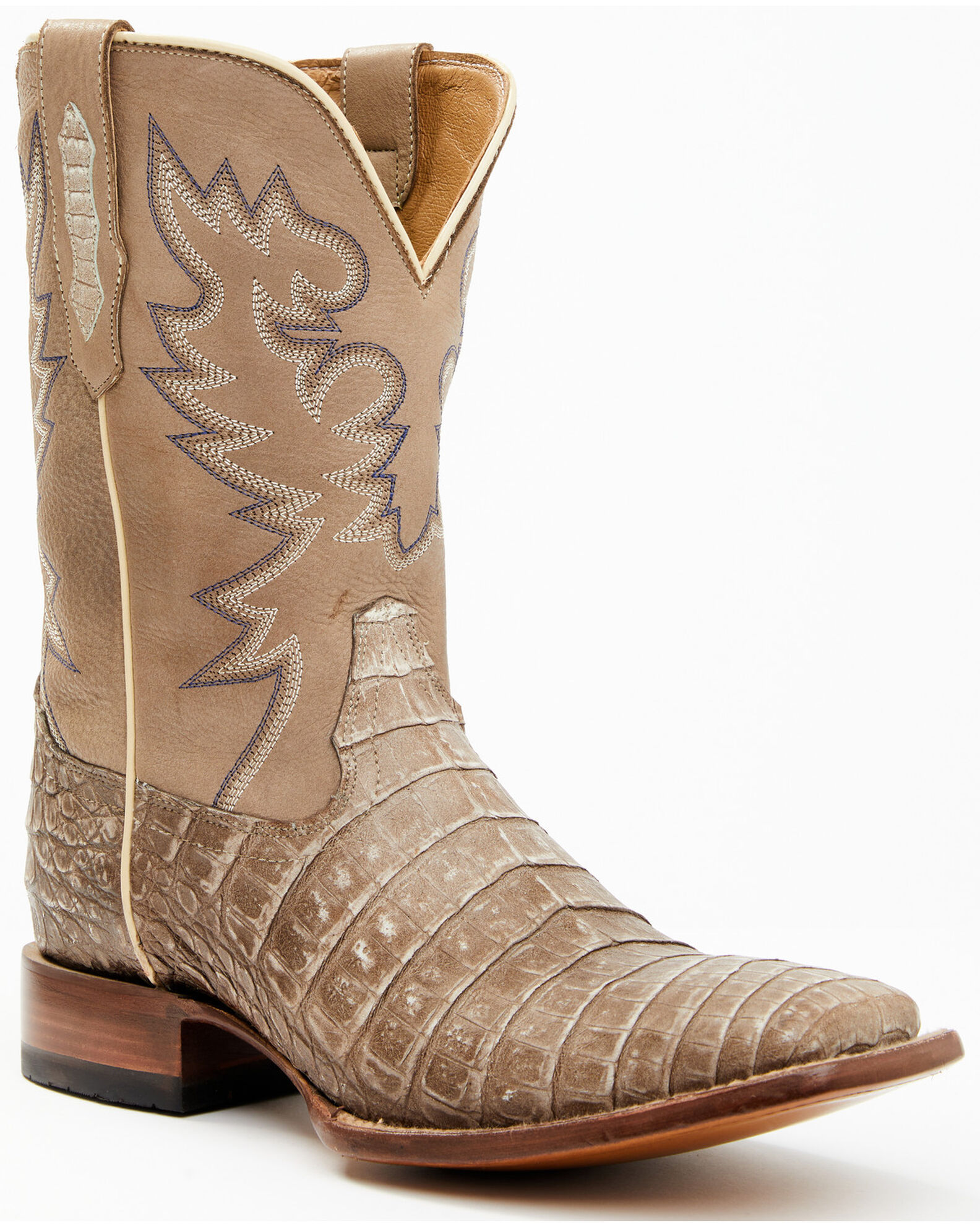 Cody James Men s Exotic Caiman Belly Western Boots Broad Square Toe Sheplers