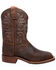 Image #2 - Ad Tec Men's Oiled Western Boots - Square Toe, Brown, hi-res