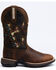 Rank 45 Women's Lite Flag Western Boots - Wide Square Toe, Brown, hi-res