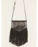Image #2 - Idyllwind Women's Granada Tooled Fringe Crossbody Bag, Black, hi-res