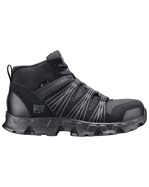 Image #2 - Timberland Pro Men's Powertrain Sport Work Shoes - Alloy Toe, Black, hi-res