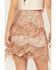 Image #4 - Miss Me Women's Sequins Tier Fringe Mini Skirt , , hi-res