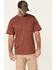 Image #1 - Hawx Men's Solid Red Forge Short Sleeve Work Pocket T-Shirt - Big, , hi-res