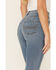 Idyllwind Women's Medium Wash Old West High Risin' Released Hem Flare Jeans, Medium Blue, hi-res