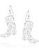 Image #2 - Montana Silversmiths Women's Chiseled Boots Earrings, Silver, hi-res