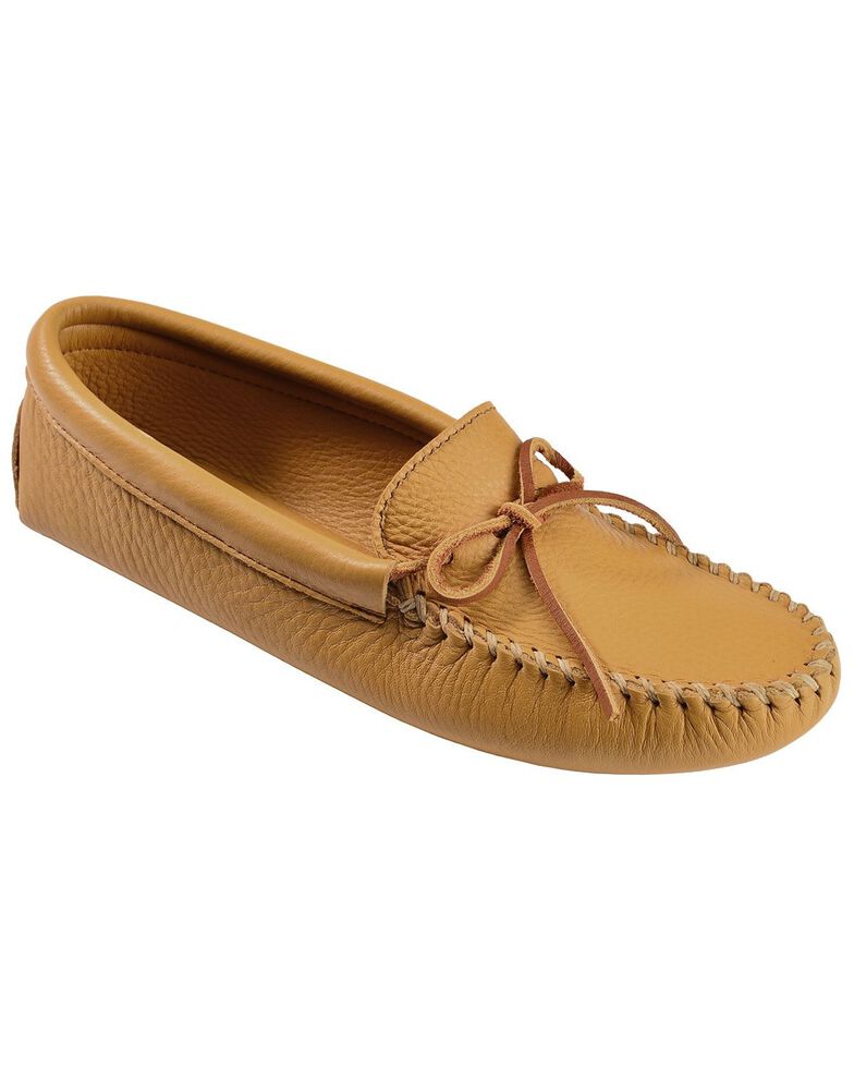 minnetonka women's double deerskin softsole moccasin