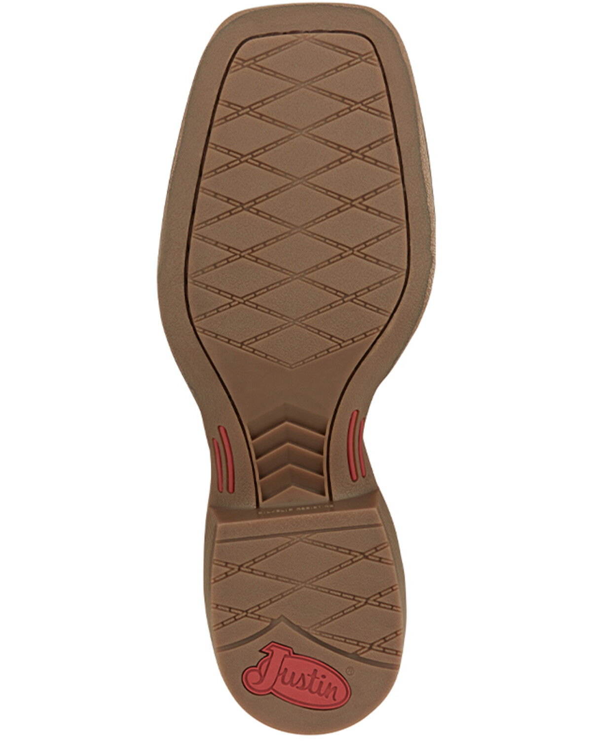Image #7 - Justin Women's Halter Western Boots - Broad Square Toe, Cognac, hi-res