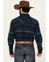 Image #4 - Cody James Men's Detroit Southwestern Print Long Sleeve Snap Flannel Shirt, Navy, hi-res