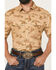 Image #3 - Pendleton Men's Laramie Ranch Print Short Sleeve Snap Western Shirt, Mustard, hi-res