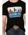 Image #3 - RANK 45® Men's Riding Free Short Sleeve Graphic T-Shirt, Black, hi-res