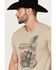 Image #2 - Moonshine Spirit Men's Skull Guitar Short Sleeve Graphic T-Shirt , Tan, hi-res
