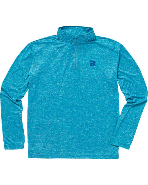 Image #1 - Wrangler Riggs Men's Workwear 1/4 Zip Pullover - Big & Tall , Bright Blue, hi-res
