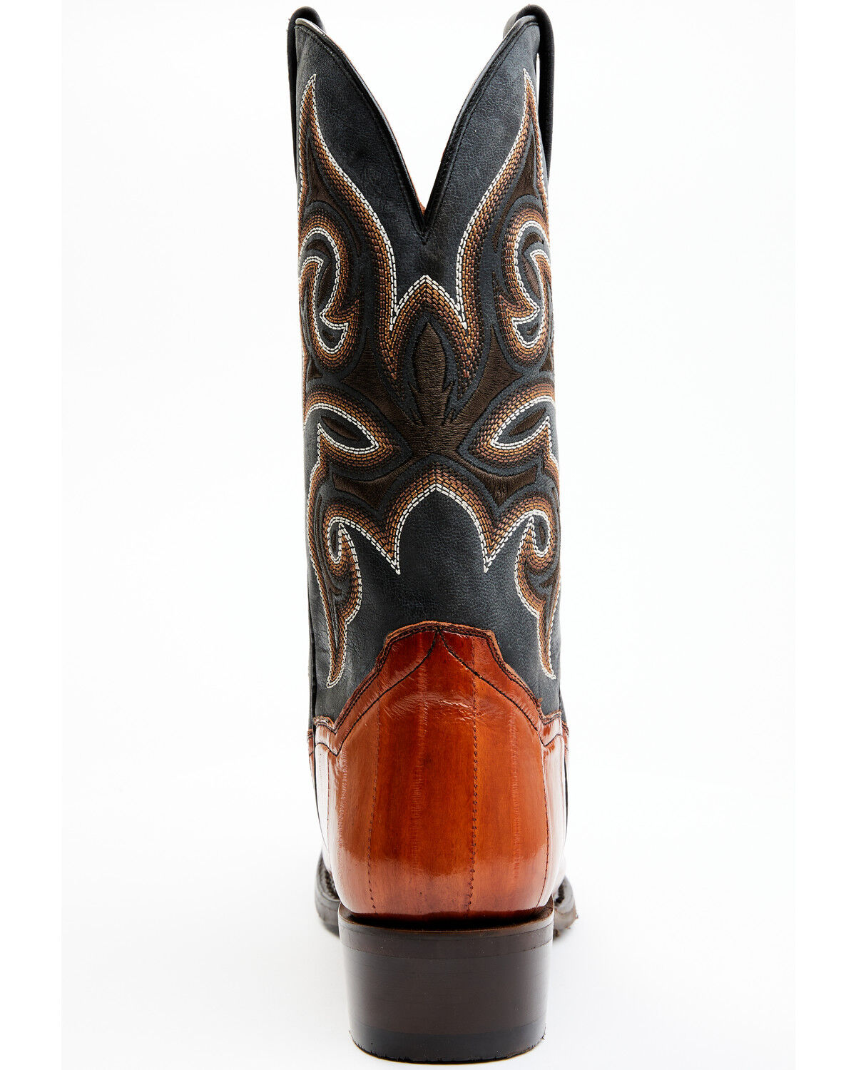 Image #5 - Dan Post Men's Eel Exotic Western Boots - Square Toe, Brown, hi-res