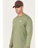 Wrangler Men's FR Skull Logo Graphic Long Sleeve T-Shirt, Olive, hi-res