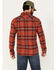 Image #4 - Brixton Men's Bowery Plaid Print Long Sleeve Button-Down Flannel Shirt, Red, hi-res
