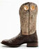 Cody James Men's Exotic Full Quill Ostrich Western Boots - Broad Square Toe, Brown, hi-res