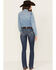 Ariat Women's R.E.A.L Mid Rise Miriam Bootcut Irvine Jeans, Dark Wash, hi-res