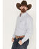 Image #2 - Cowboy Hardware Men's Puzzle Star Geo Long Sleeve Button Down Western Shirt, White, hi-res