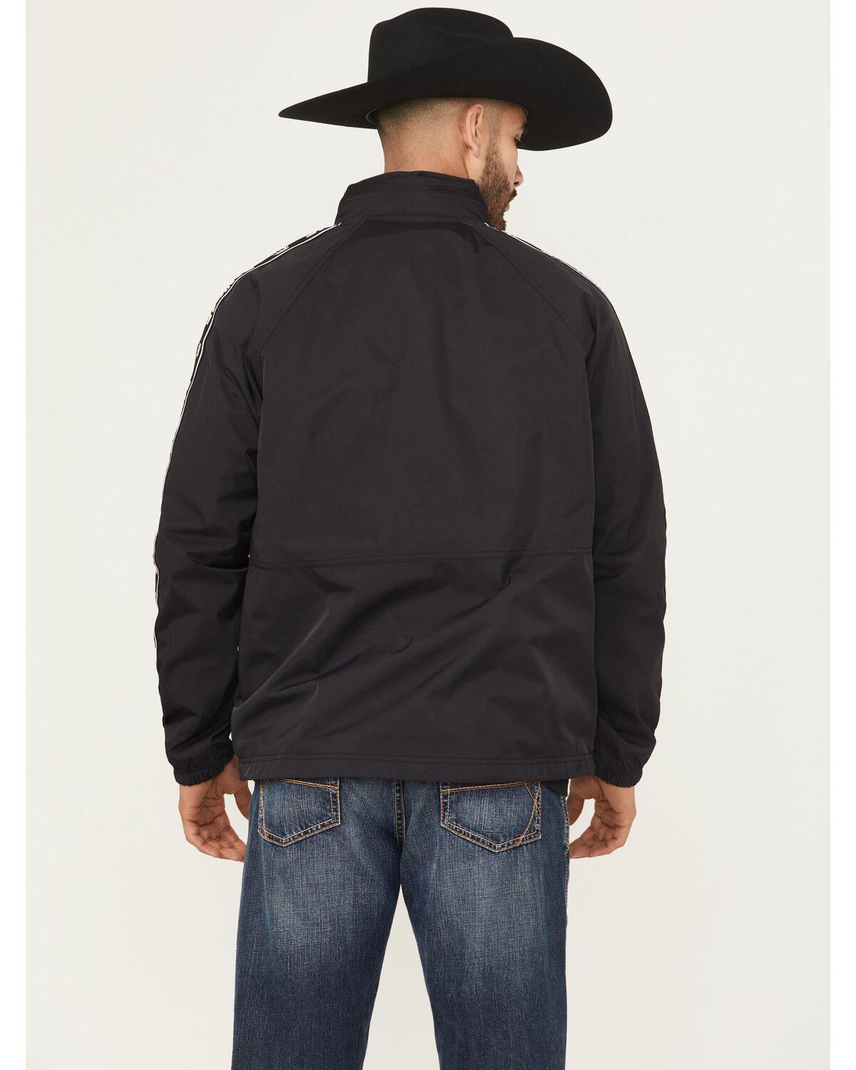 Image #4 - RANK 45® Men's Hungup Windbreaker Hooded Pullover, Black, hi-res