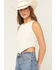 Image #2 - Originality Women's Solid Handkerchief Hem Tank Top, Tan, hi-res