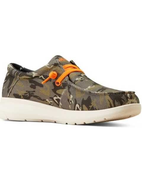 Image #1 - Ariat Men's Hilo Stretch Casual Shoes - Moc Toe , Camouflage, hi-res