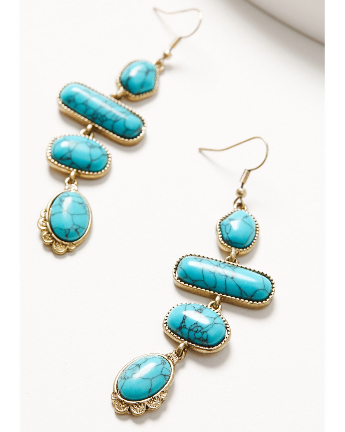 Image #2 - Shyanne Women's Golden Skyland Statement Earrings, Gold, hi-res